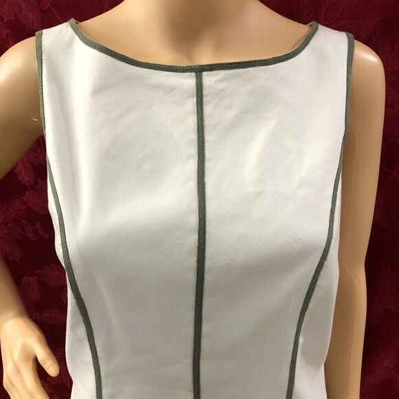 Sinclaire 10 Dress Ivory Sleeveless Knee Length Cocktail  Sz 6 - Picture 2 of 12
